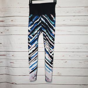 Beyond Yoga Lux High Waisted Chevron Yoga Leggings